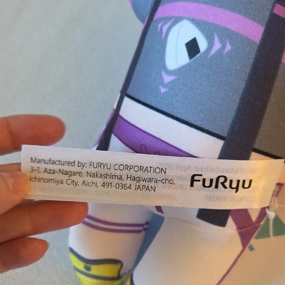 Hololive JP Nekomata Nesoberi Laying Down Furyuu Plush Round 1 Exclusive Prize - Picture 5 of 9